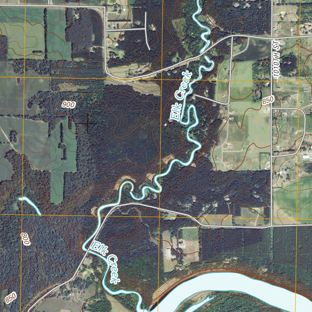 Elk Creek Lake, WI (2010, 24000Scale) Map by United States Geological