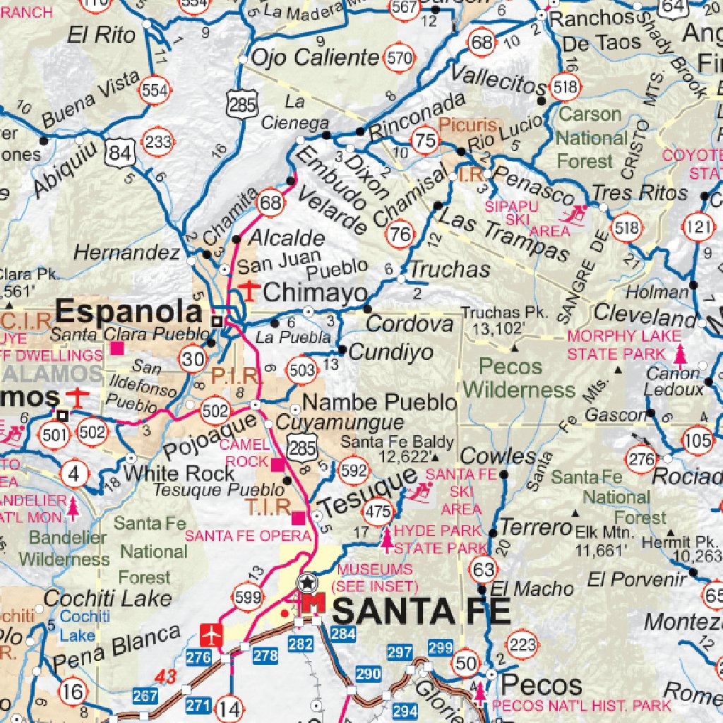 New Mexico Highways Map by Avenza Systems Inc. | Avenza Maps