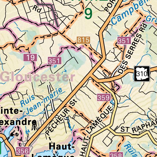 NBNB66 Shippagan New Brunswick Topo Map by Backroad Mapbooks Avenza Maps