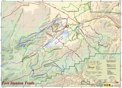 Bell Geographic Fort Stanton Trail Map digital map