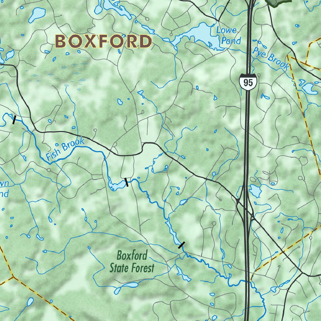 Ipswich River Paddling Map by Center for Community GIS Avenza Maps