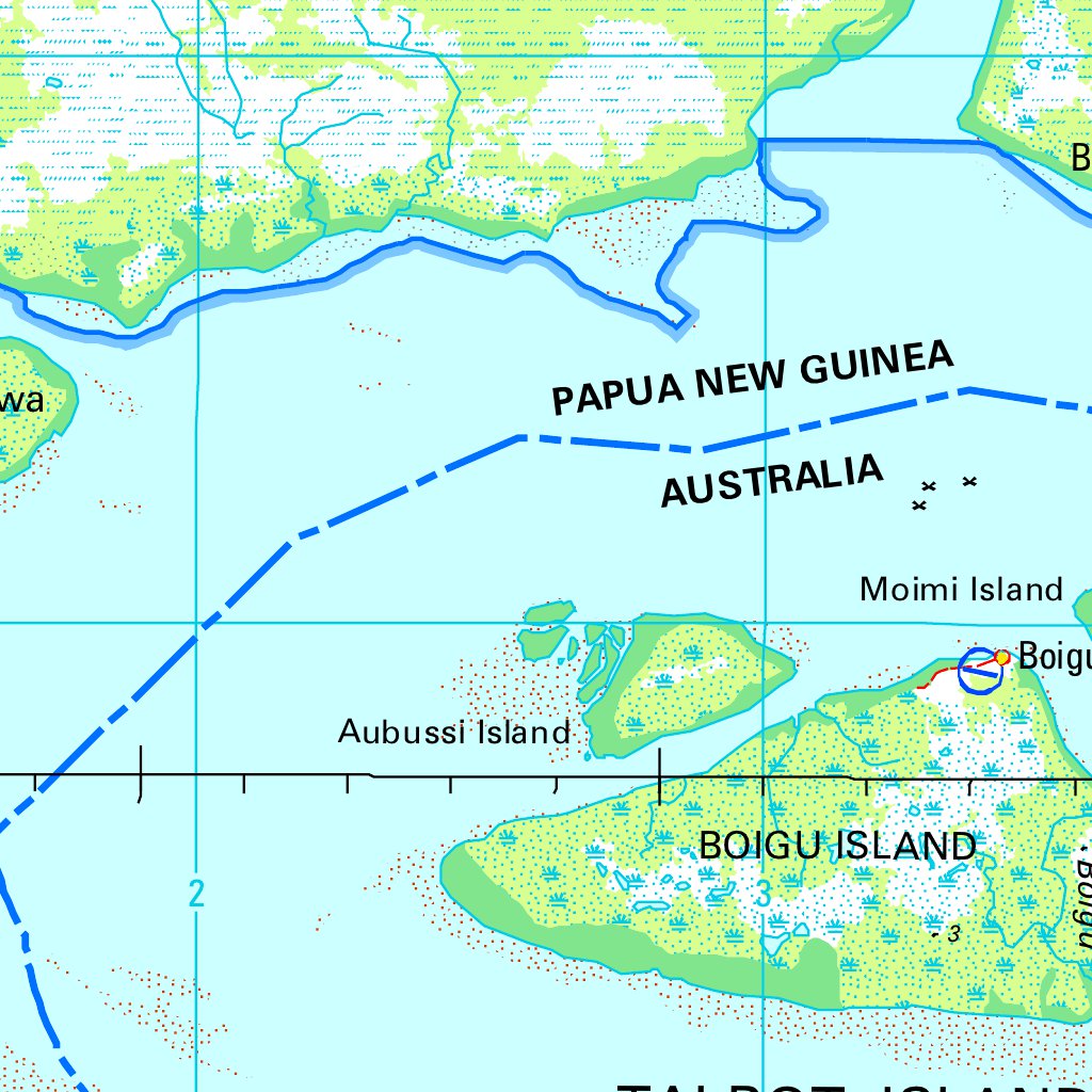 Boigu SC54 07 Map by Geoscience Australia Avenza Maps