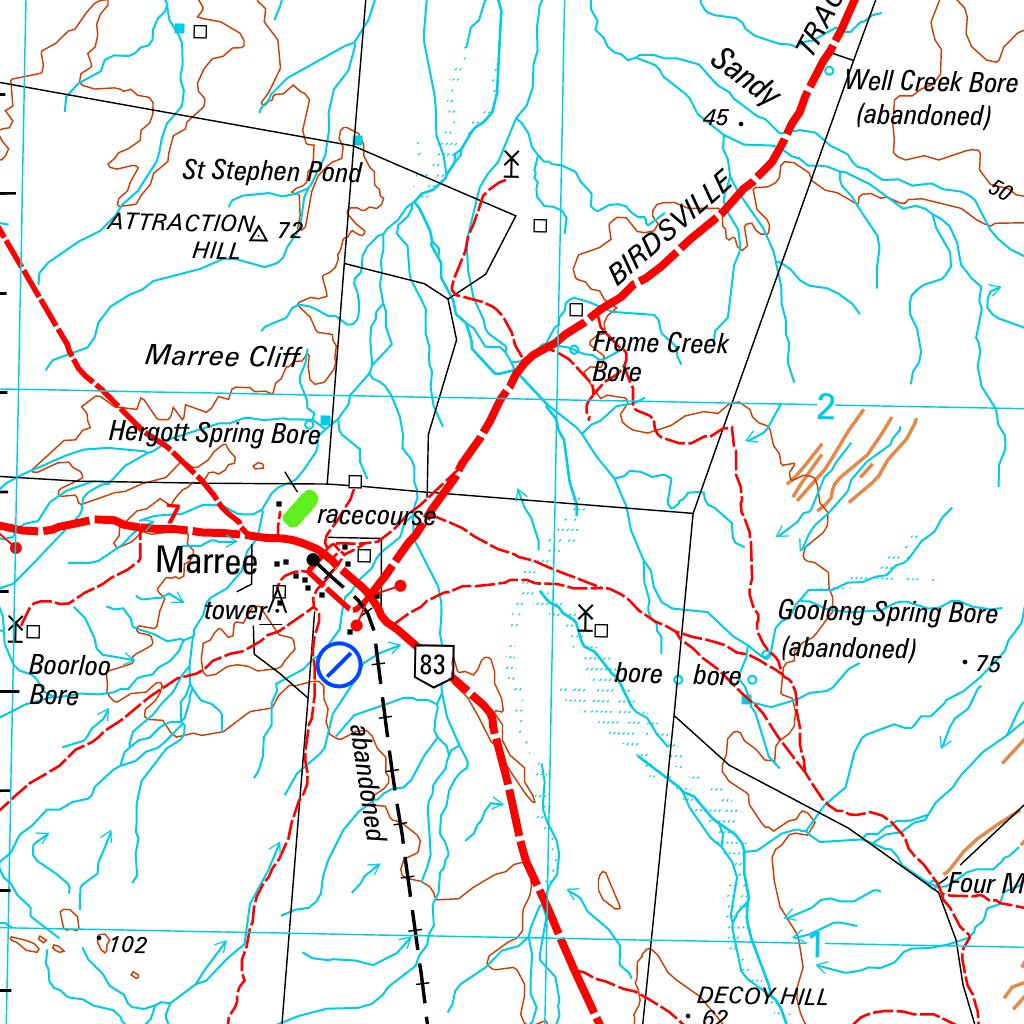 Marree Sh54 05 Map By Geoscience Australia Avenza Maps 7168