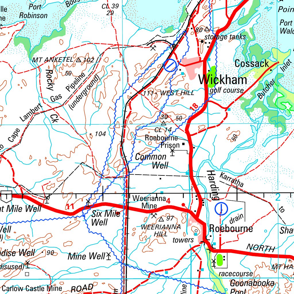 Roebourne SF50 03 Map by Geoscience Australia Avenza Maps