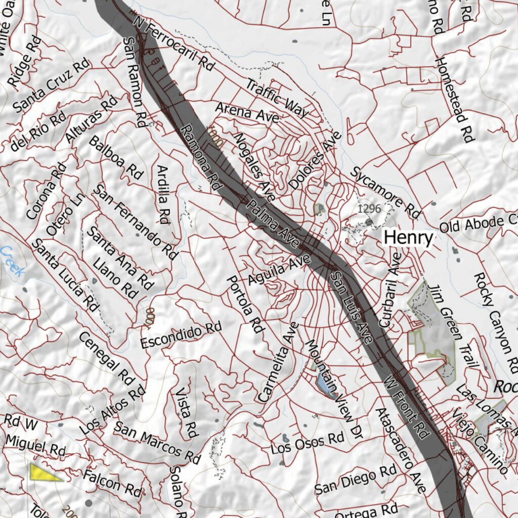 California Elk Hunting Zone La Panza(S) Map by HuntData LLC Avenza Maps