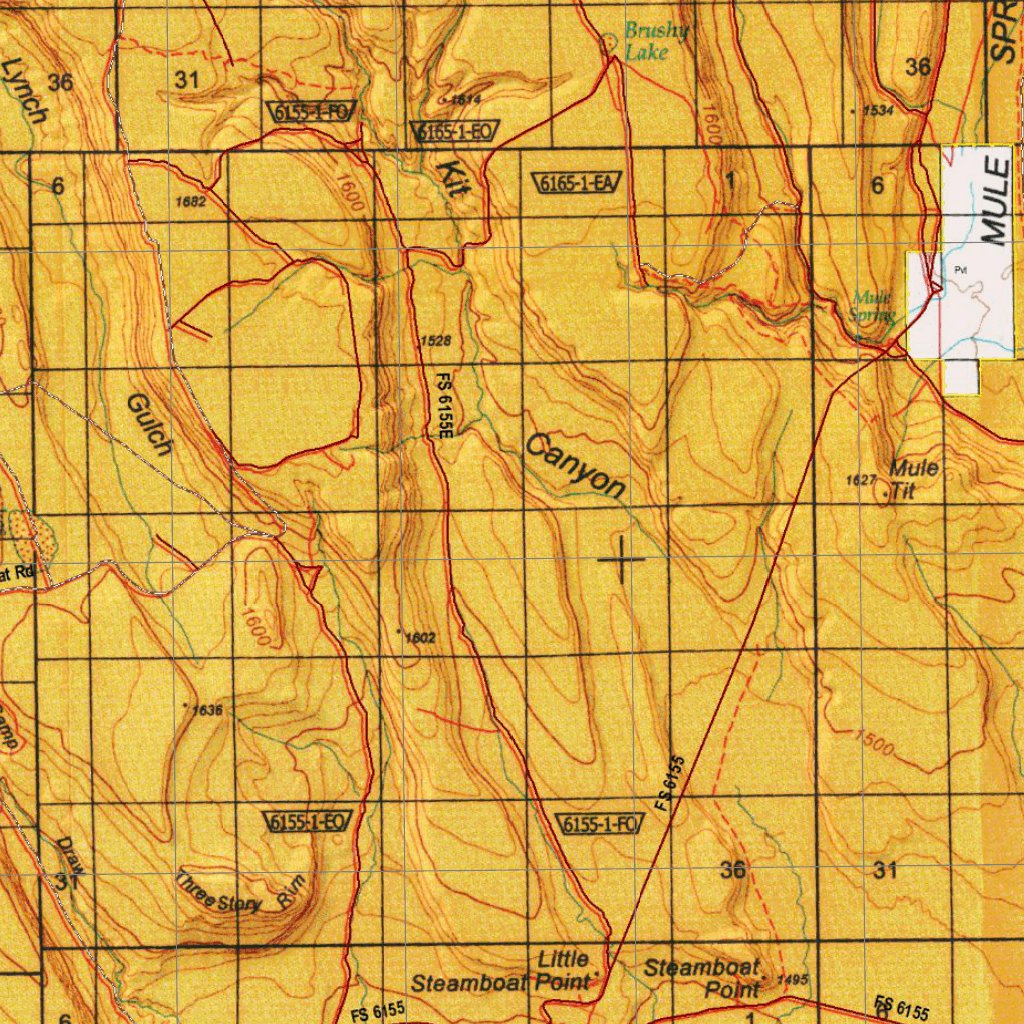 Oregon Hunting Unit 71, Juniper Land Ownership Map by HuntData LLC