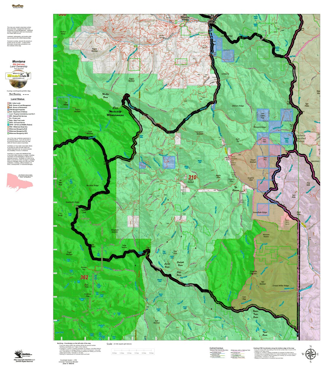 Hunting District 310 by Southwest Montana, USA