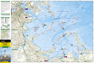 National Geographic 265 Boston Harbor Islands National Recreation Area (main map) digital map
