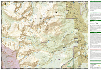 National Geographic 301 Longs Peak: Rocky Mountain National Park [Bear Lake, Wild Basin] (south side) digital map