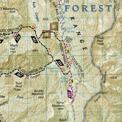 National Geographic 709 Wasatch Front North (east side) digital map
