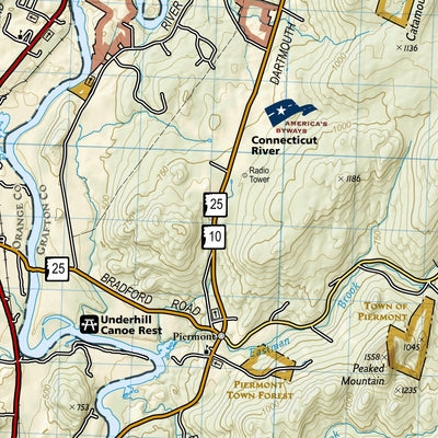 National Geographic 740 White Mountain National Forest West [Franconia Notch, Lincoln] (west side) digital map