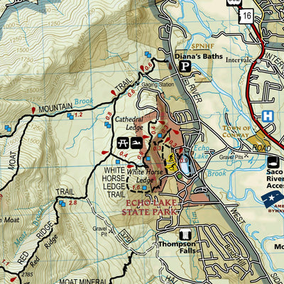 National Geographic 741 White Mountain National Forest East [Presidential Range, Gorham] (south side) digital map