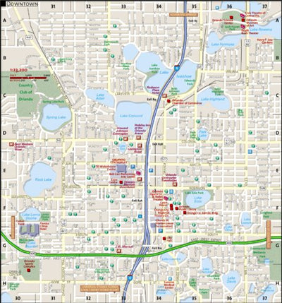 National Geographic Downtown Orlando digital map