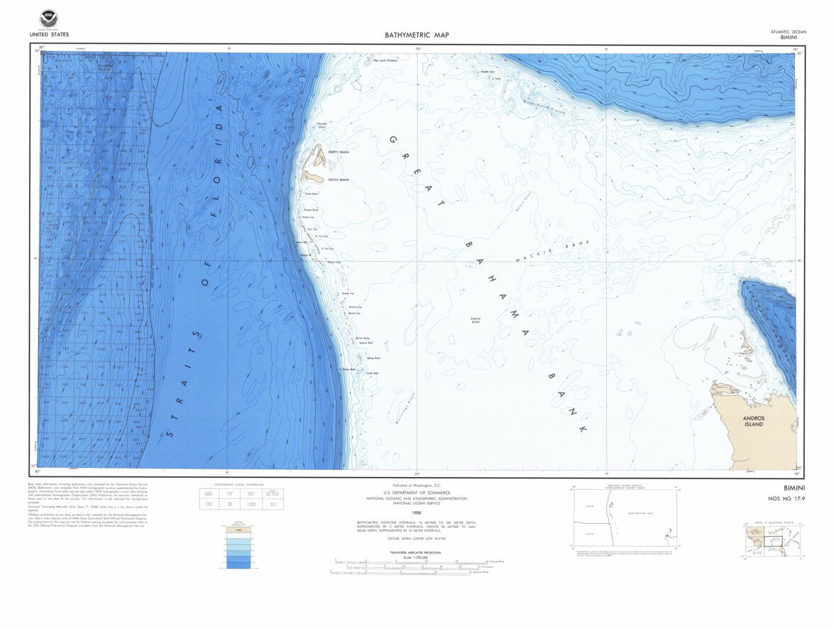 Bimini Ng 17 9 Map By National Oceanographic And Atmospheric Administration Noaa Avenza Maps