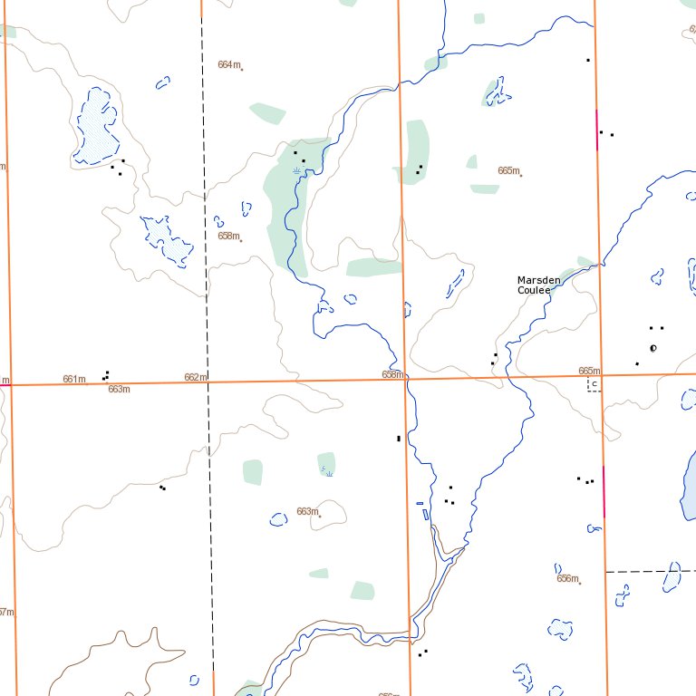 Marsden, SK (073C13 Toporama) Map By Natural Resources Canada | Avenza Maps