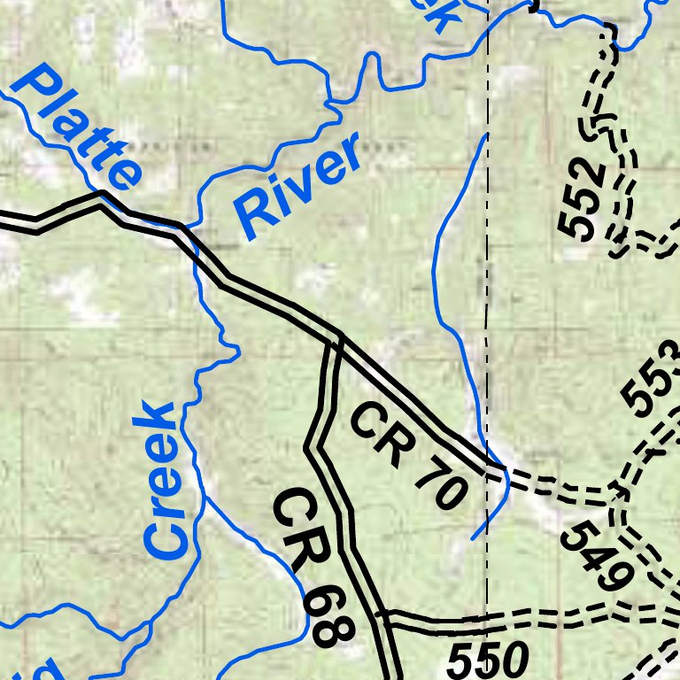 Bailey Area Hiking Trails Map By Park County Recreation & Resource 