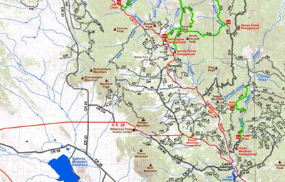 Park County Recreation & Resource Mangement Tarryall and Lost Creek Wilderness Hiking Trails digital map