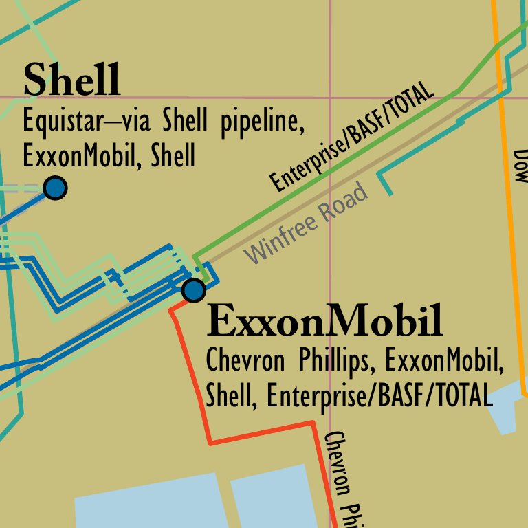 E3 Mont Belvieu Ethylene Systems Map by PetroChem Wire Avenza Maps