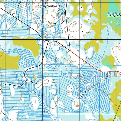 Tapio Palvelut Oy / Karttakeskus Ranua Litokaira Livo, Topokartta 1:50 000 digital map
