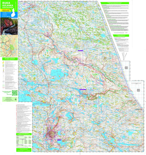 Tapio Palvelut Oy / Karttakeskus Ruka - Oulangan kansallispuisto 1:50 000 bundle exclusive