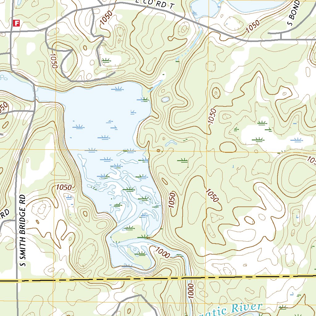 Minong Flowage, WI (2022, 24000Scale) Map by United States Geological