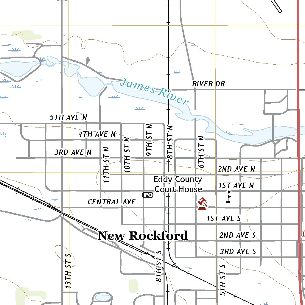 New Rockford, ND (2020, 24000Scale) Map by United States Geological