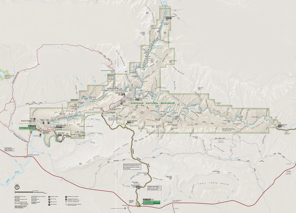 Dinosaur National Monument Map by US National Park Service | Avenza Maps