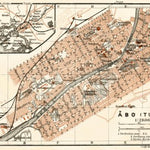 Waldin Åbo (Turku) town plan, 1914 digital map