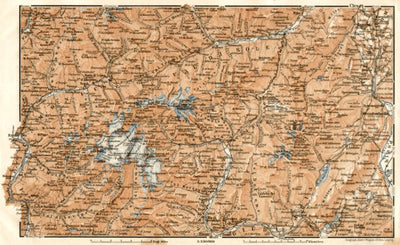 Waldin Adamello, Presanella and Brenta Alps district map, 1906 digital map