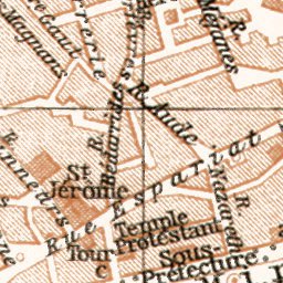 Waldin Aix (Bouches-du-Rhône) city map, 1902 digital map