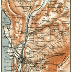 Waldin Aix-les-Bains environs map, 1913 digital map