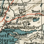 Waldin Algeria and Tunisia. Map of the northeastern part of the French Sudan, 1909 digital map