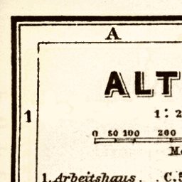 Waldin Altona city map, 1887 digital map