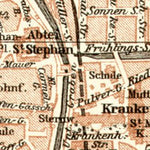 Waldin Augsburg city map, 1906 digital map