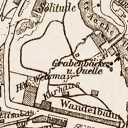 Waldin Badgastein (Wildbad Gastein) and close suburbs, 1903 digital map