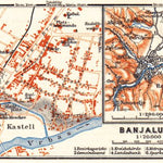 Waldin Banja Luka (Banjaluka) town plan, 1911 digital map