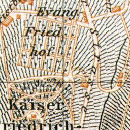 Waldin Barmen (now part of Wuppertal) city map, 1906 digital map