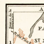 Waldin Beaune city map, 1909 digital map