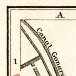 Waldin Beauvais city map, 1909 digital map