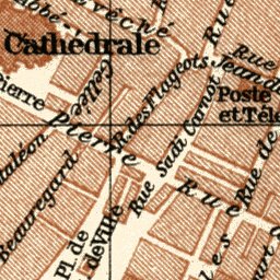 Waldin Beauvais city map, 1913 digital map