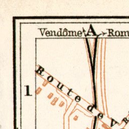Waldin Blois city map, 1909 digital map