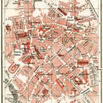 Waldin Bourges city map, 1885 digital map