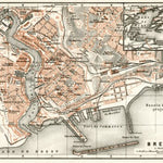 Waldin Brest city map, 1909 digital map