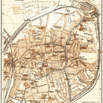 Waldin Brügge (Bruges) town plan, 1904 digital map