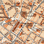 Waldin Brussels (Brussel, Bruxelles) town plan, 1904 digital map