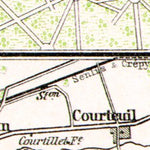 Waldin Chantilly, Château de Chantilly map, 1931 digital map
