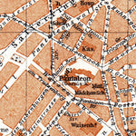 Waldin Cologne (Köln) city map, 1905 digital map