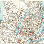 Waldin Copenhagen City Map, 1910 digital map