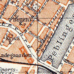 Waldin Copenhagen (Kjöbenhavn, København) town plan, 1910 digital map