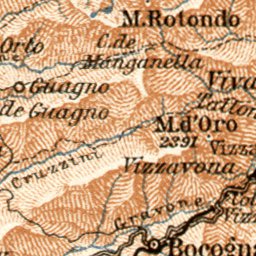 Waldin Corsica map, 1913 digital map